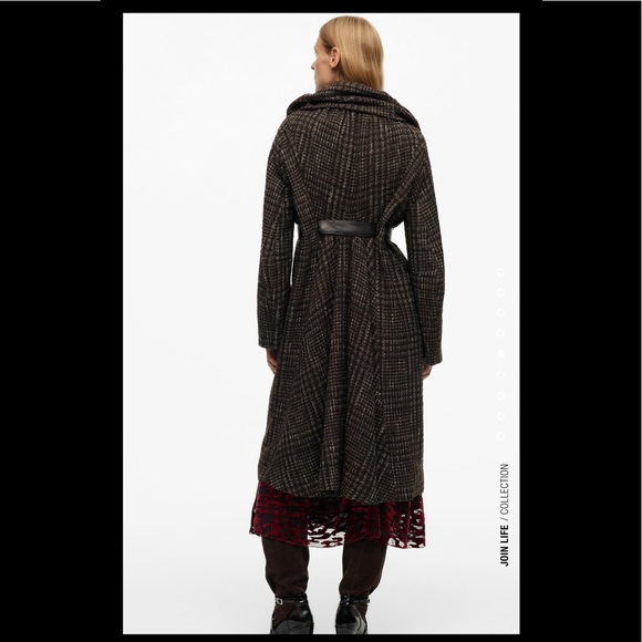 Women Zara Balloon Collar Coat Limited Edition Size M-L - Picture 6 of 10